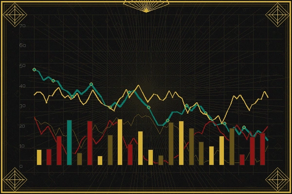刮刮乐数据分析师招募装饰艺术风插画